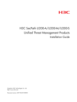 H3C SecPath U200 Series Installation guide