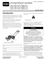 Toro Super Recycler Lawn Mower User manual