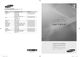 Samsung LA52A750R1F User manual