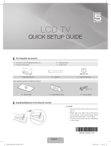 Samsung LA32C550J1W Quick start guide