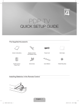 Samsung PS50B456B2W Quick start guide