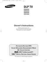 Samsung SP-50L3HX User manual