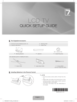 Samsung LE40C750R2Z Quick start guide
