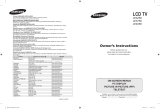 Samsung LE40S62B User manual
