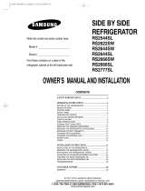 Samsung RS2533RS User manual