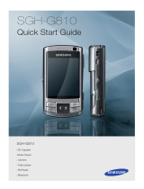Samsung SGH-G810C Quick start guide