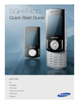 Samsung SGH-F400 Quick start guide