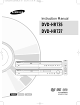 Samsung DVD-HR735 User manual