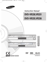 Samsung DVD-VR330 User manual