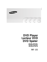 Samsung DVD-P370 User manual