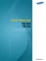 Samsung TB-WH User manual