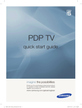 Samsung PS50A551S3R Quick start guide