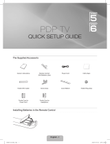Samsung PS50B610S2P Quick start guide