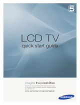 Samsung LE40A536T1F LCD TV Quick start guide