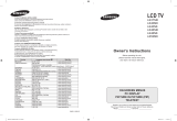 Samsung LE-52M86BD User manual