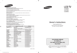 Samsung LE32R86W User manual