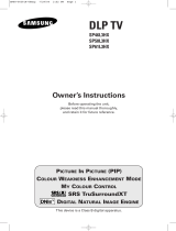 Samsung SP-61L3HXR User manual
