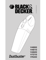 Black & Decker v 4800 dustbuster Owner's manual