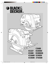 BLACK DECKER KS865N Kreissäge Owner's manual