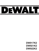 DeWalt DW917K Owner's manual
