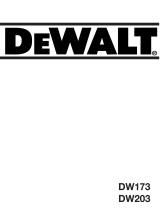 DeWalt DW173 Owner's manual