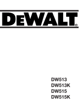 DeWalt DW513K Owner's manual