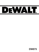 DeWalt DW875 Owner's manual