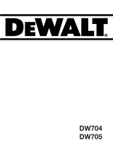 DeWalt DW705 Owner's manual