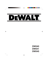 DeWalt DW541 Owner's manual