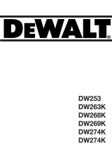 DeWalt DW274SD User manual