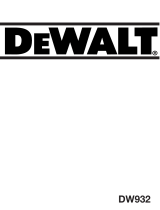 DeWalt DW932K User manual