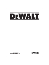 DeWalt DW609 Owner's manual