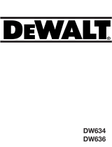 DeWalt DW636 User manual