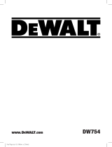 DeWalt DW754 User manual