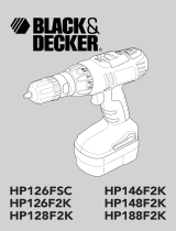 Black & Decker HP126F User manual