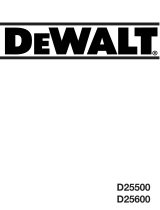 DeWalt d 25600 k Owner's manual