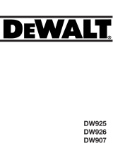 DeWalt DW926 User manual