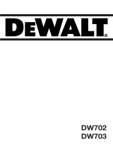DeWalt DW703 Owner's manual