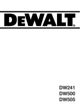 DeWalt DW500 T 2 Owner's manual