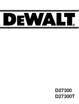 DeWalt D27300T Owner's manual