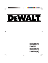 DeWalt DW966K Owner's manual
