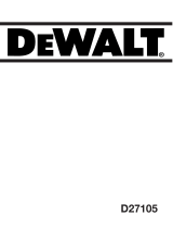 DeWalt D27105 Owner's manual