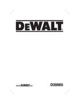 DeWalt D28885 T 1 Owner's manual