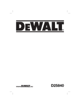 DeWalt D25840K Owner's manual