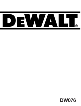 DeWalt DW076 User manual