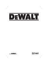 DeWalt D21441 Owner's manual