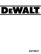 DeWalt D215831 Owner's manual