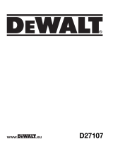 DeWalt D27107 Owner's manual