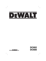 DeWalt DC608 Owner's manual