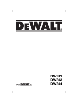 DeWalt DW 392 Owner's manual